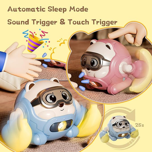Musical Lights Cute Controlled Rolling Monkey