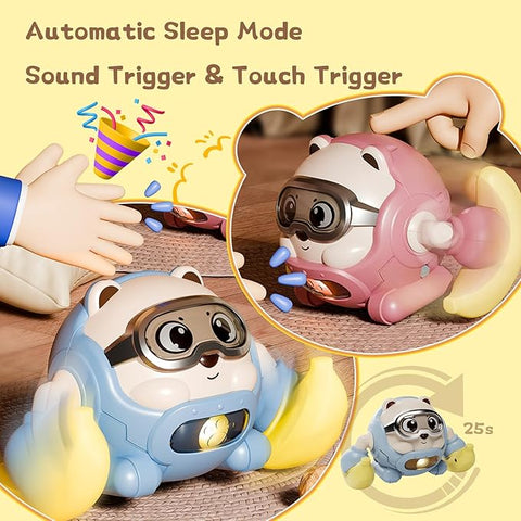 Musical Lights Cute Controlled Rolling Monkey