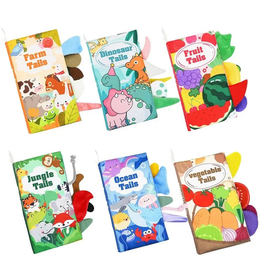 3D Animal Tail Cloth Book For Kids - KiddieWink - Gifts They'll Love