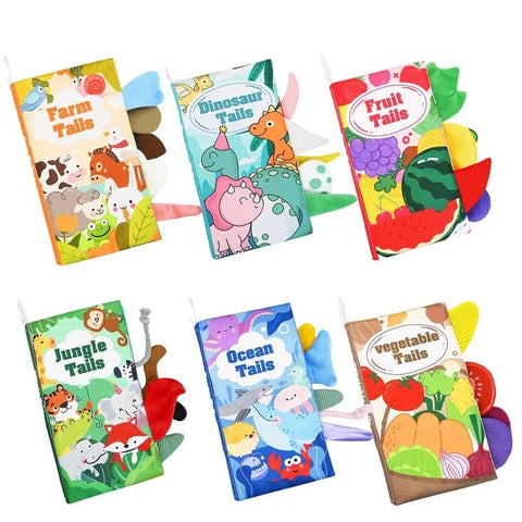 3D Animal Tail Cloth Book For Kids - KiddieWink - Gifts They'll Love