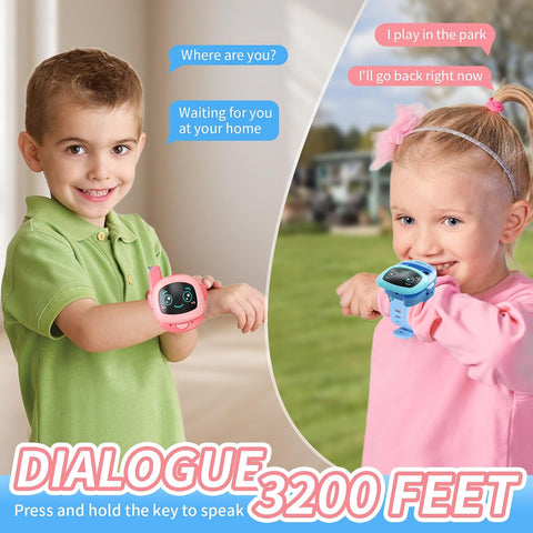 Kids Cartoon Face Electric Walkie Talkie Watch