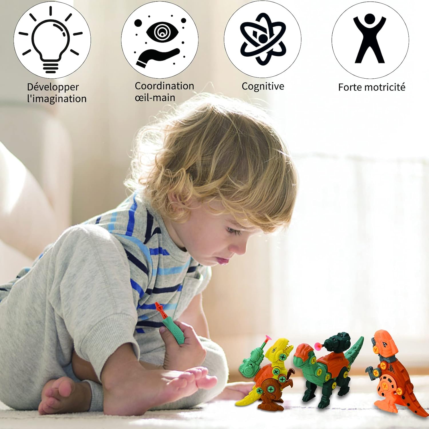 DIY Building Colorfull Dinosaur Toy For Kids - KiddieWink - Gifts They'll Love