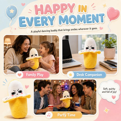 Interactive Singing Banana Plush Toy for Kids – image 8 – KiddieWink