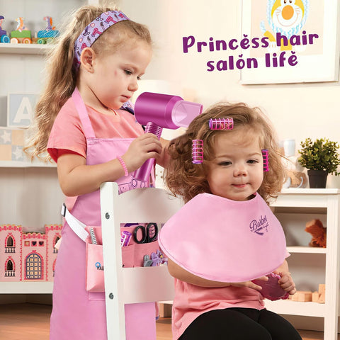 Kids Makeup & Hairdressing Play Set Kit