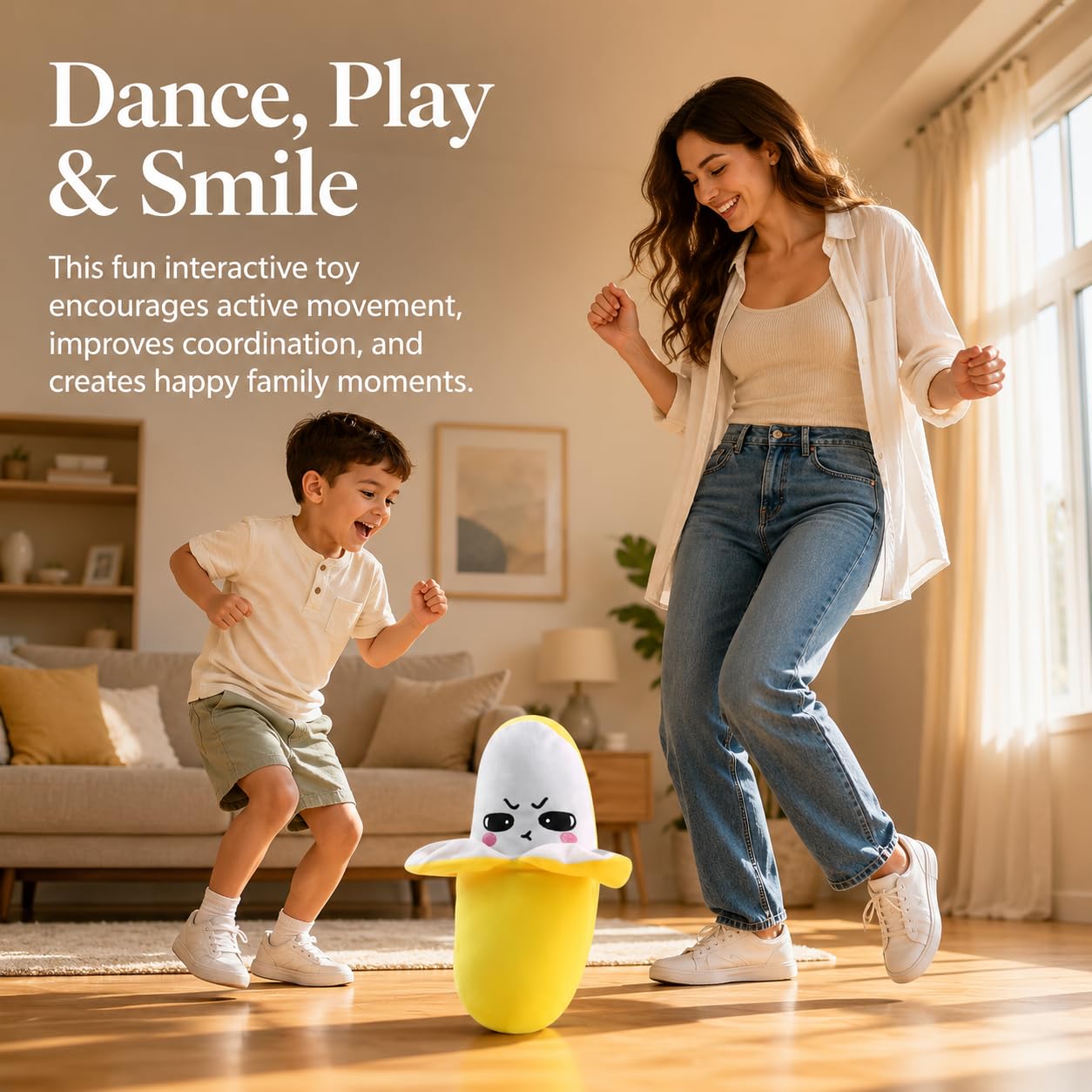Interactive Singing Banana Plush Toy for Kids – image 9 – KiddieWink