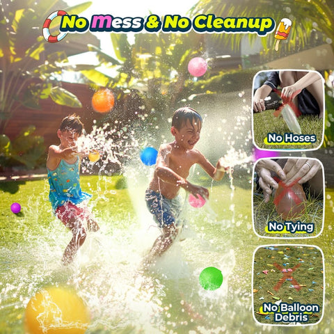 Reusable Water Splash Balloons (Pack Of 6)