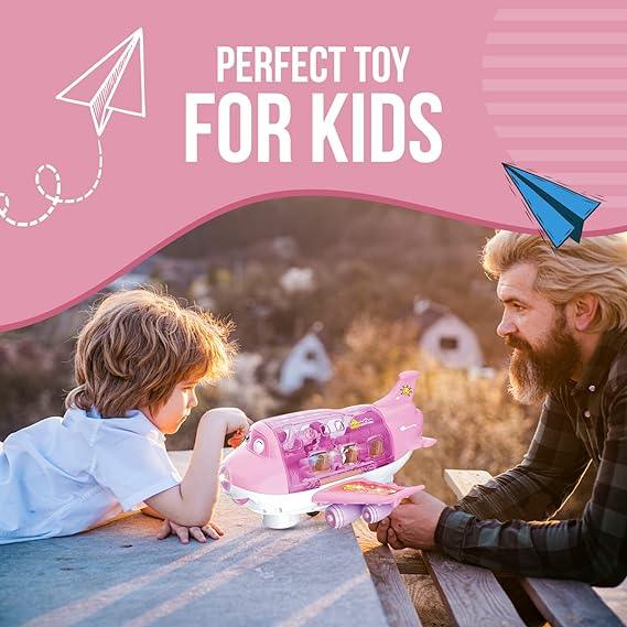 Lightning & Musical 360 Rotating Gear Airplane - KiddieWink - Gifts They'll Love