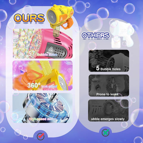57-Hole Space Bubble Electric Bubble Machine Toy