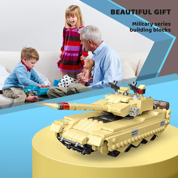 Educational Tank Building Blocks For Kids (724 Pcs)