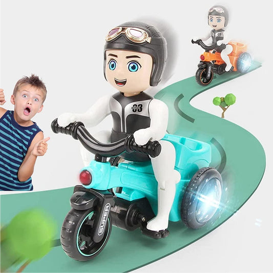 Lightning & Musical Stunt Bike Tricycle Toy - KiddieWink - Gifts They'll Love