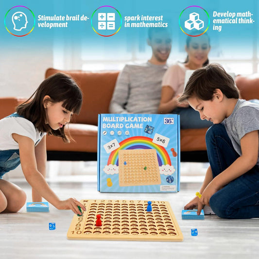 Multiplication Wooden Educational Board - KiddieWink - Gifts They'll Love