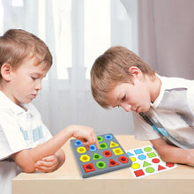 Educational Shape Pairing Puzzle & Wooden Memory Matching For Kids