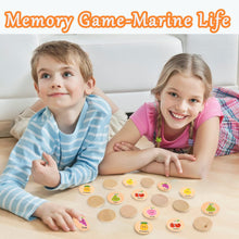 Educational Shape Pairing Puzzle & Wooden Memory Matching For Kids