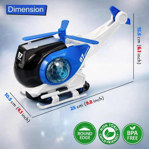 Folding Light & Sound Helicopter Toy For Kids