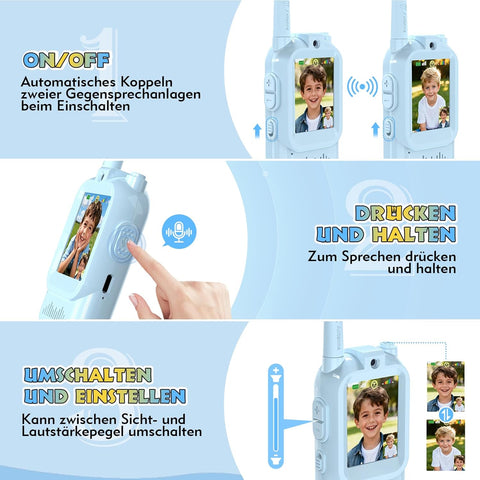 Interactive Kids Video Walkie Talkie Devices Toy