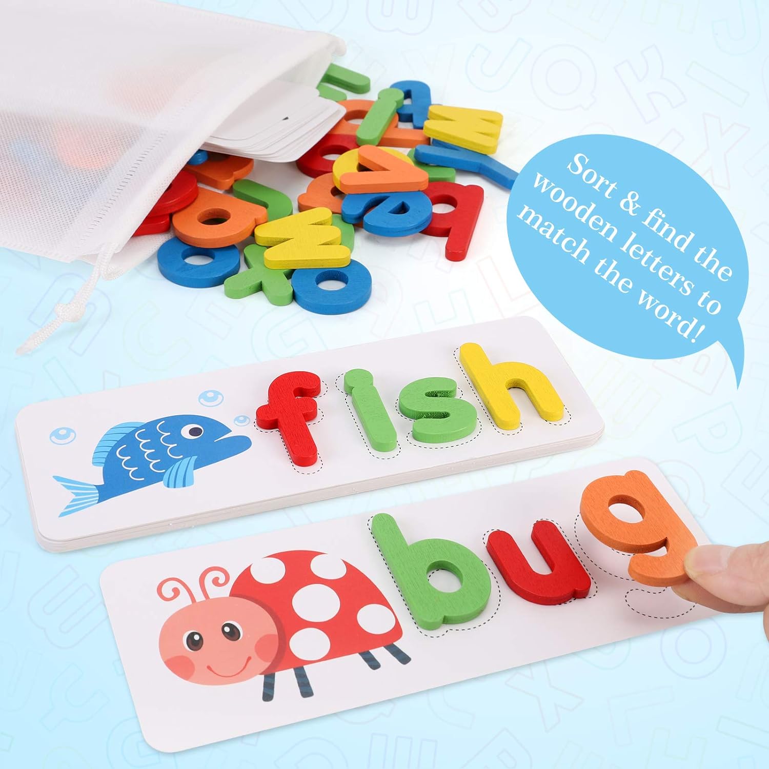 Kids Spelling Puzzle Flashcard Learning Game - KiddieWink - Gifts They'll Love