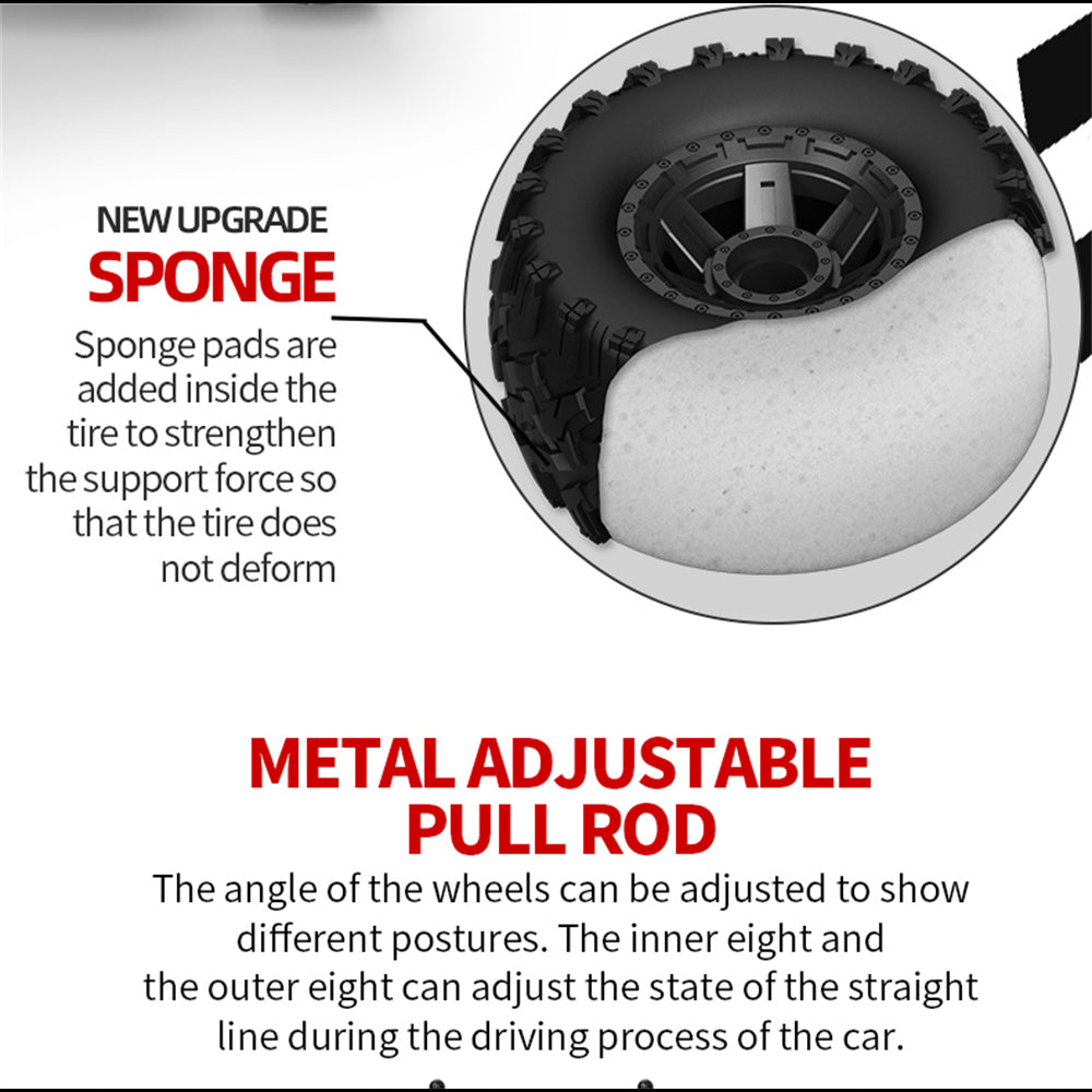 1:10 scale RC monster truck details