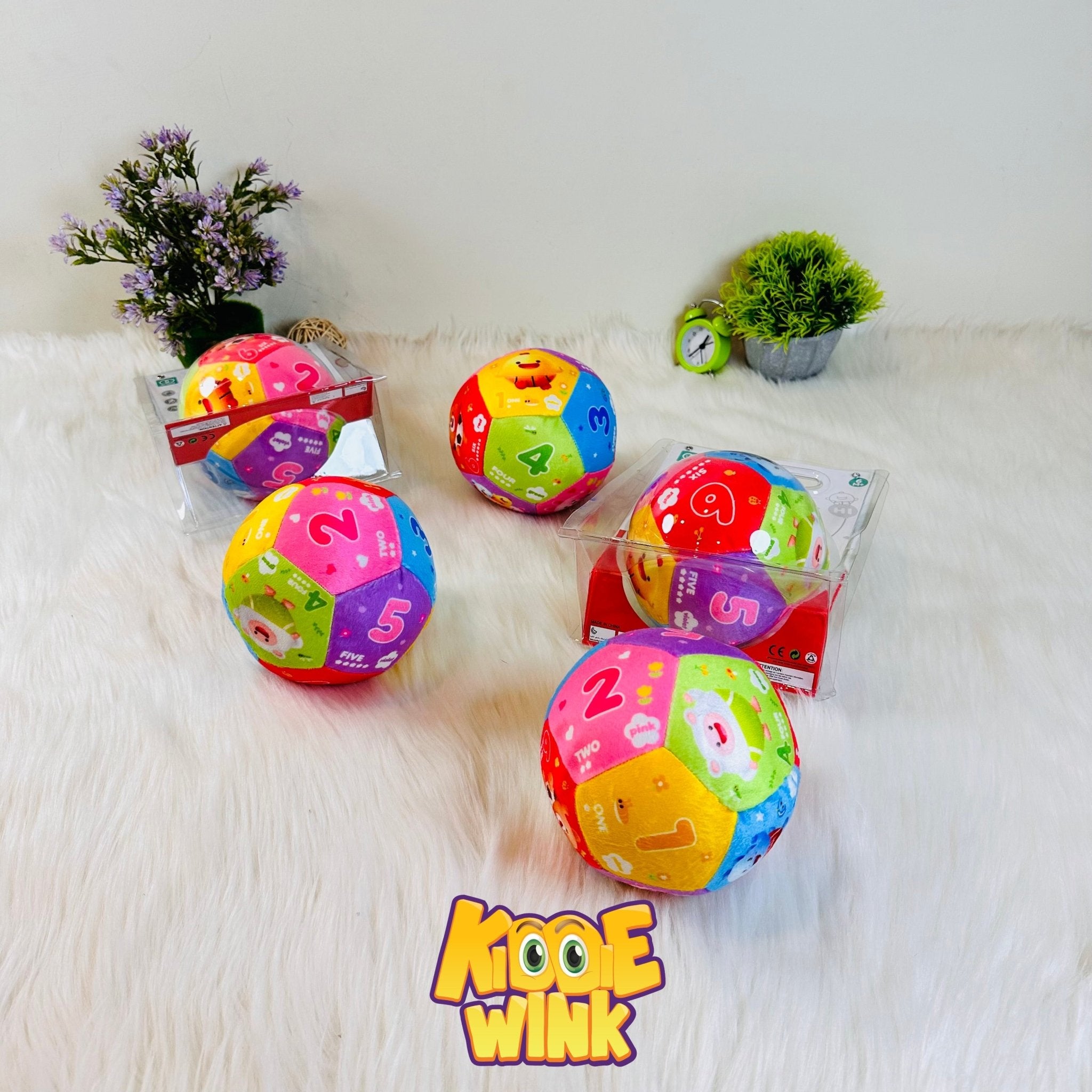 Colorful Soft Rattle Sensory Ball Toy - KiddieWink - Gifts They'll Love