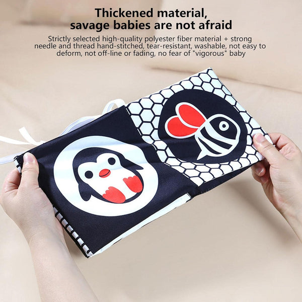 Cute Panda Sensory Soft Cloth Book For Babies
