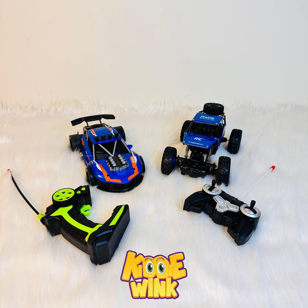 RC Stunt Crawler & RC Spray Stunt Car Pack For Kids