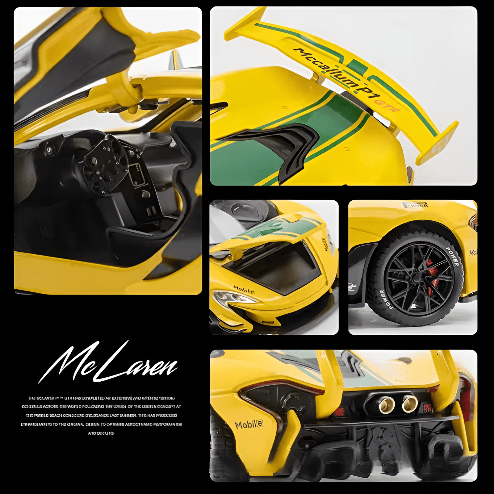 Diecast Model McLaren Mccallum P1 GTR 1/22 - KiddieWink - Gifts They'll Love