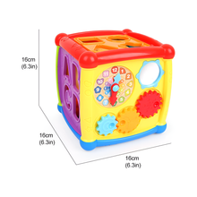 6 Sided Musical Activity Cube Toy For Kids