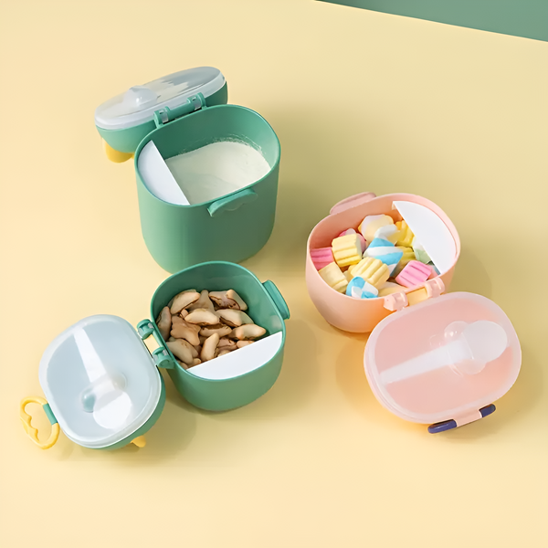 Large Capacity Cartoon Dinosaur Milk Powder Dispenser