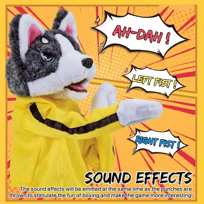 Funny Husky Boxing Hand Puppet - KiddieWink - Gifts They'll Love