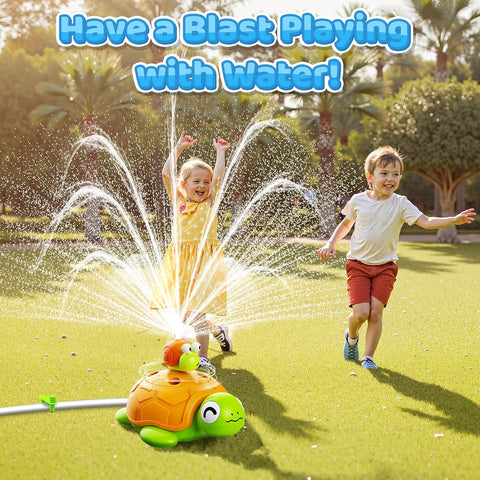 Interactive 4 in 1 Turtle Sprinkler Water Play