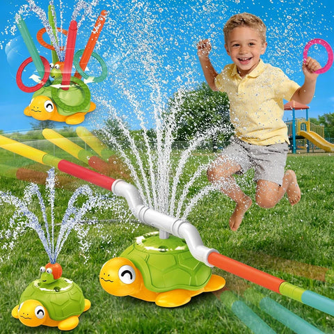 Interactive 4 in 1 Turtle Sprinkler Water Play
