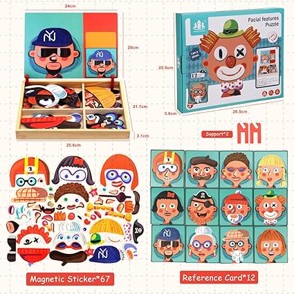 Magnetic Role Transformation Puzzle Book