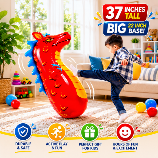 3D Inflatable Punching Bop Bag Boxing Toy