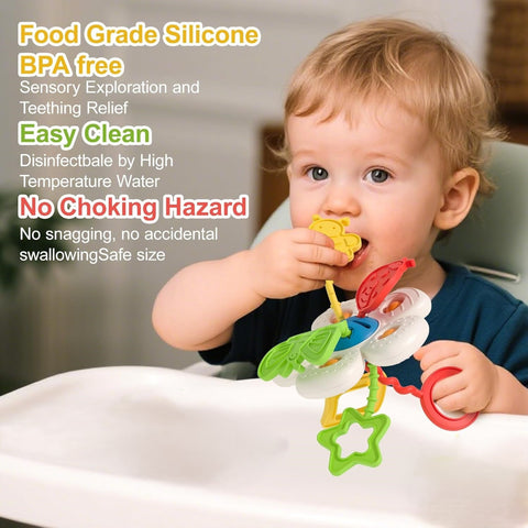 Floral Sensory Pull String Toy