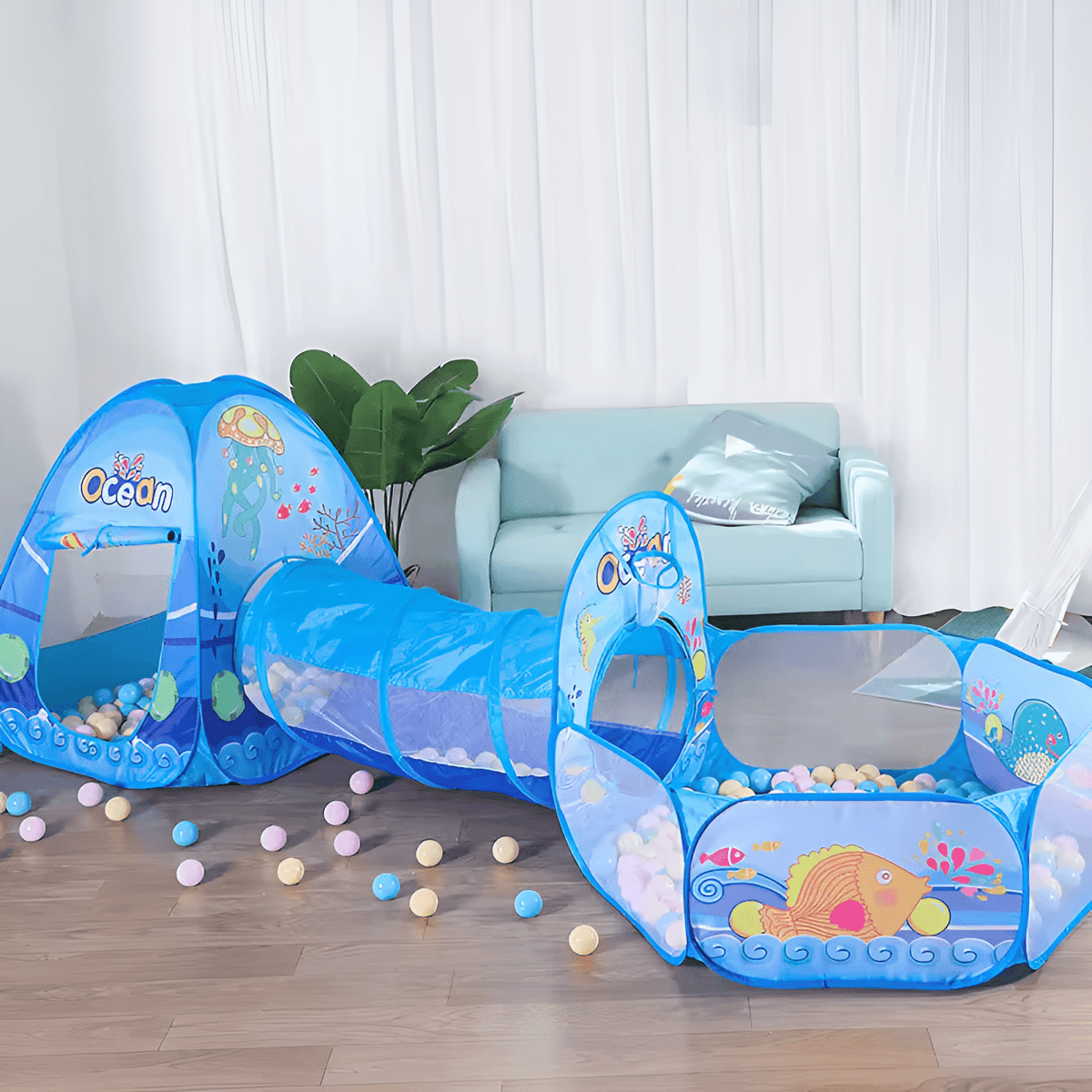 Ball Pool Tent & Tunnel House For Kids - KiddieWink - Gifts They'll Love