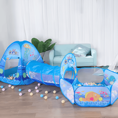 Ball Pool Tent & Tunnel House For Kids - KiddieWink - Gifts They'll Love