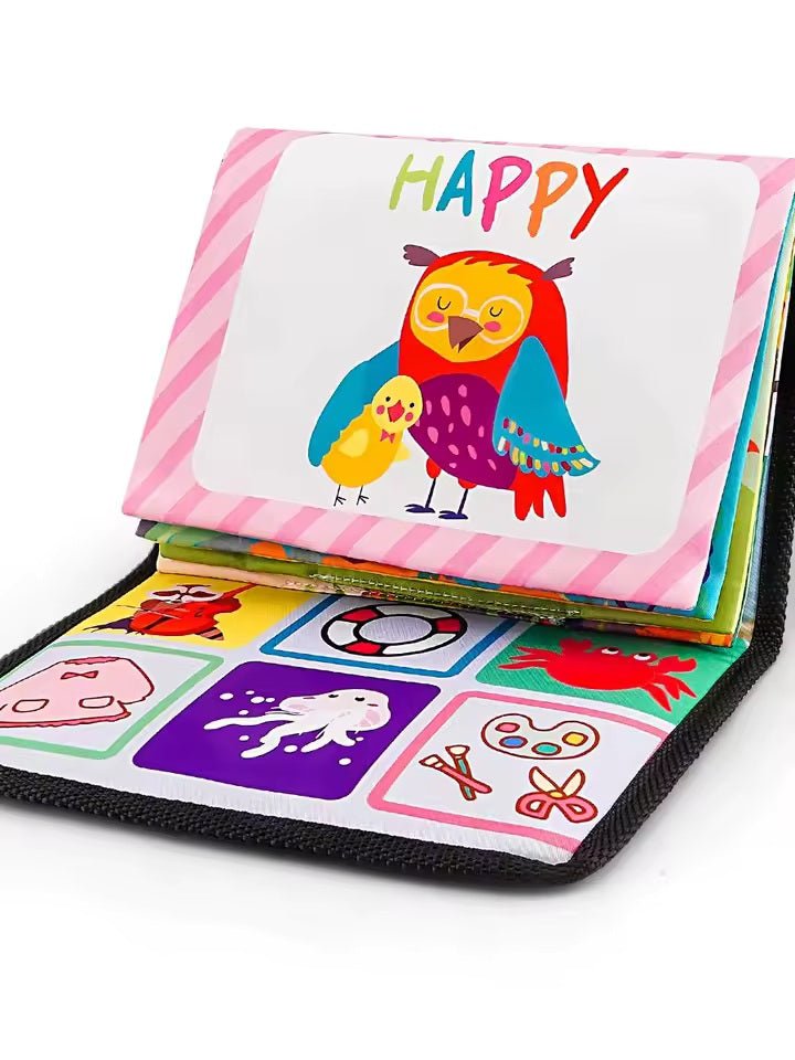 Tummy Time Mirror Sensory Cloth Book For Toddler - KiddieWink - Gifts They'll Love