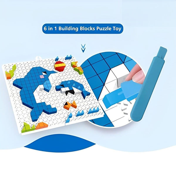 6 In 1 Building Blocks Puzzle Toy