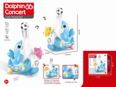Dolphin Concert Toy with Lights, Music & Ball Balancing For Kids