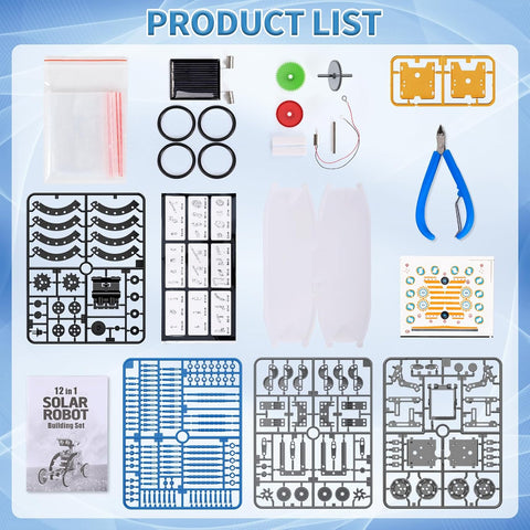 Kids 12-in-1 Engineering Robot Set