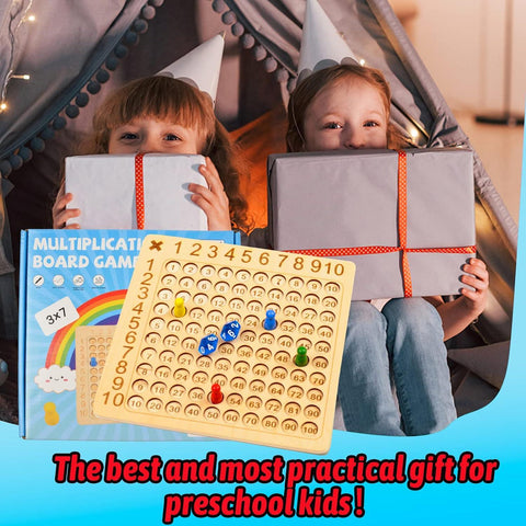 Multiplication Wooden Educational Board - KiddieWink - Gifts They'll Love