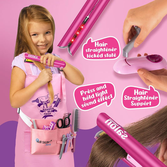 Kids Makeup & Hairdressing Play Set Kit