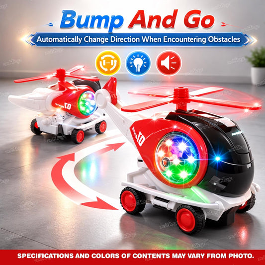 Folding Light & Sound Helicopter Toy For Kids