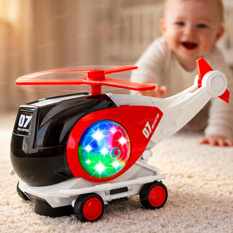 Folding Light & Sound Helicopter Toy For Kids
