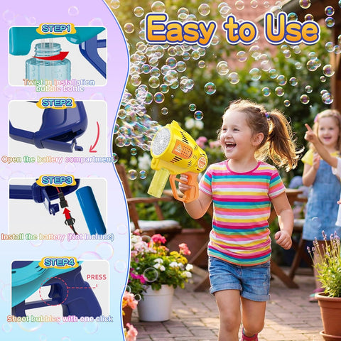 57-Hole Space Bubble Electric Bubble Machine Toy