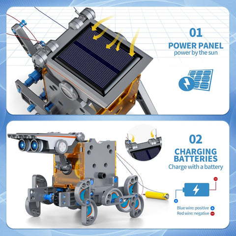 Kids 12-in-1 Engineering Robot Set