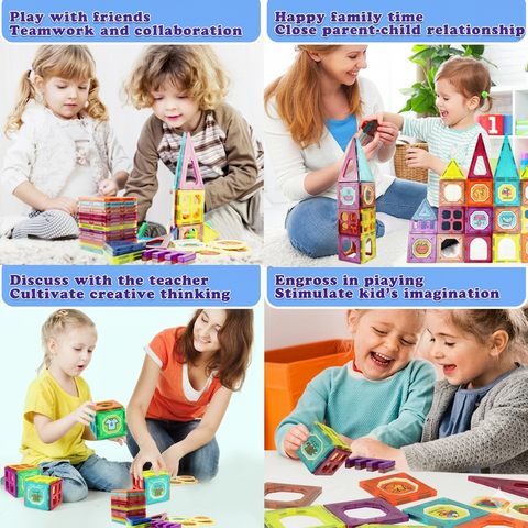 Kids Magnetic 3D Creative Building Blocks Set