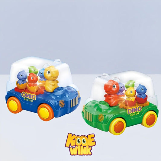 Lightning & Musical Electric Dinosaur Bus For Kids - KiddieWink - Gifts They'll Love