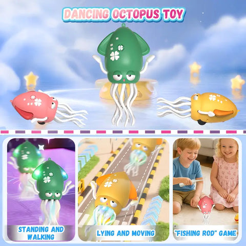 Lightning & Musical Squid Dance Toy - Chargable & Sensor