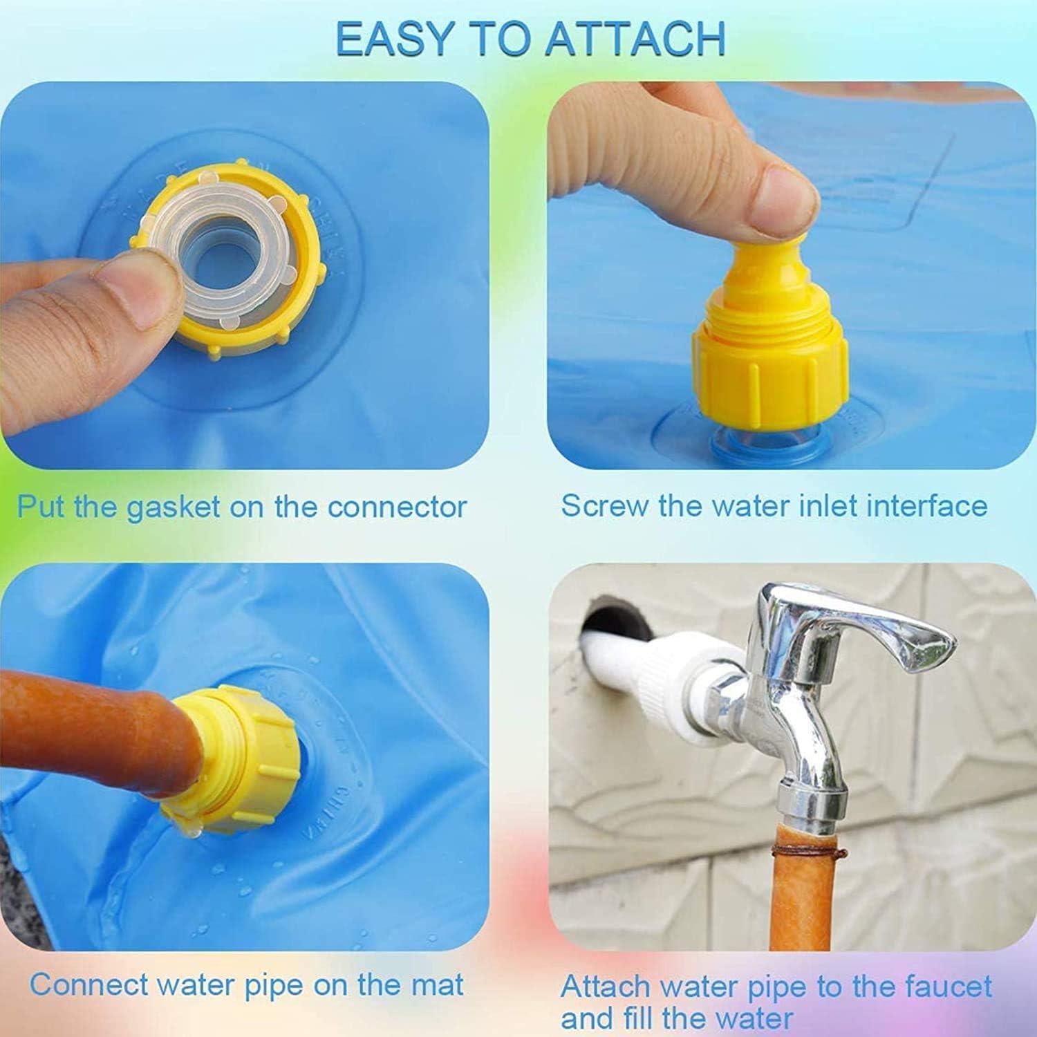 KiddieWink™ Inflatable Splash Sprinkler Mat (100cm) For Kids - KiddieWink - Gifts They'll Love