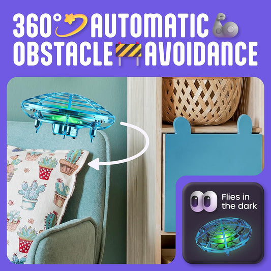 Mini Hand-Operated UFO Drone With Motion Sensors